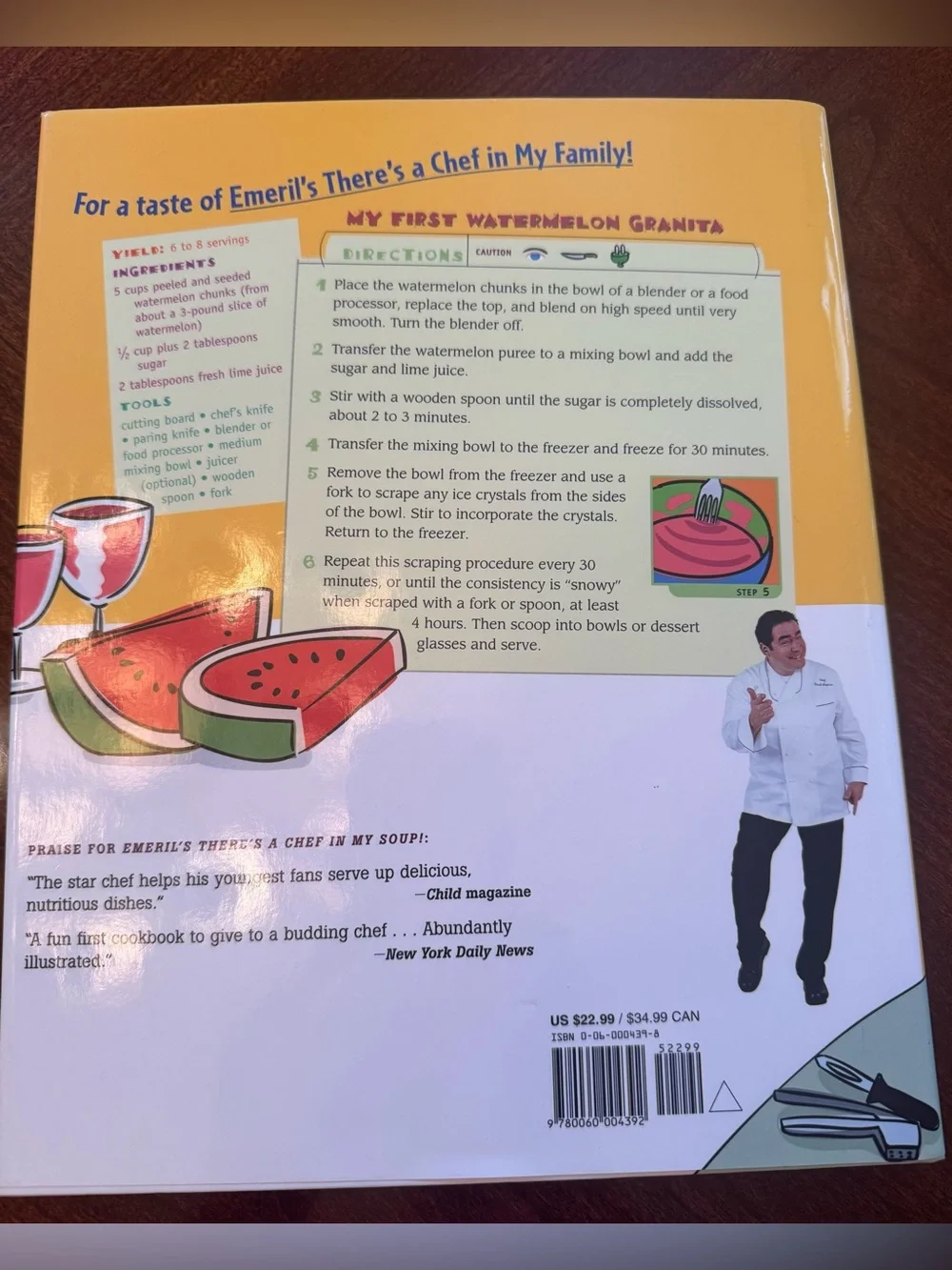 Emeril Lagasse There's a Chef in My Family! Hardcover Cookbook